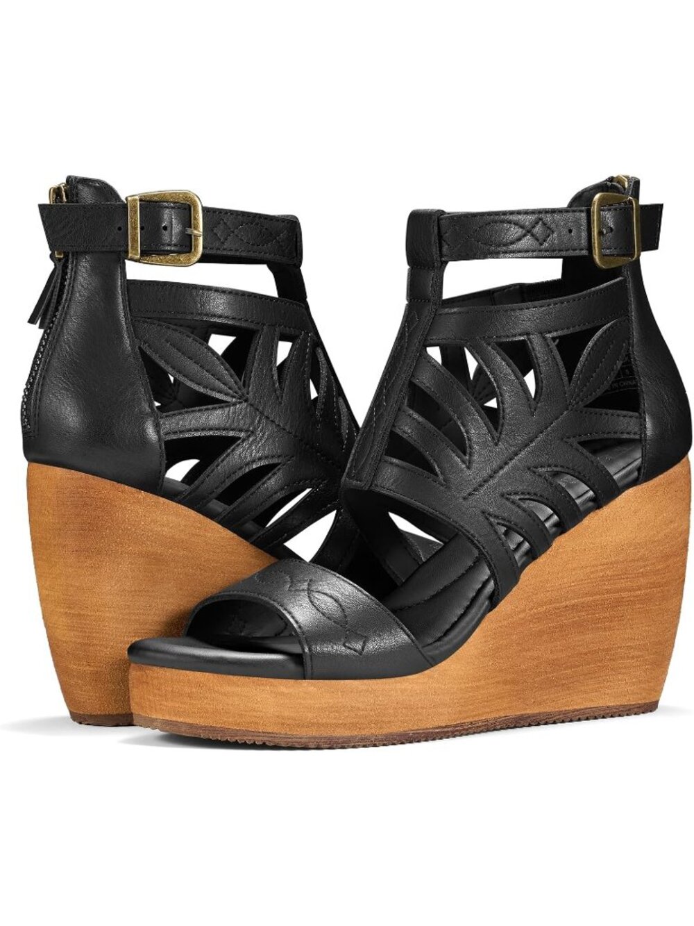 Rollda Women's Black Sandals High Heels Comfortable Fashion Dressy Casual